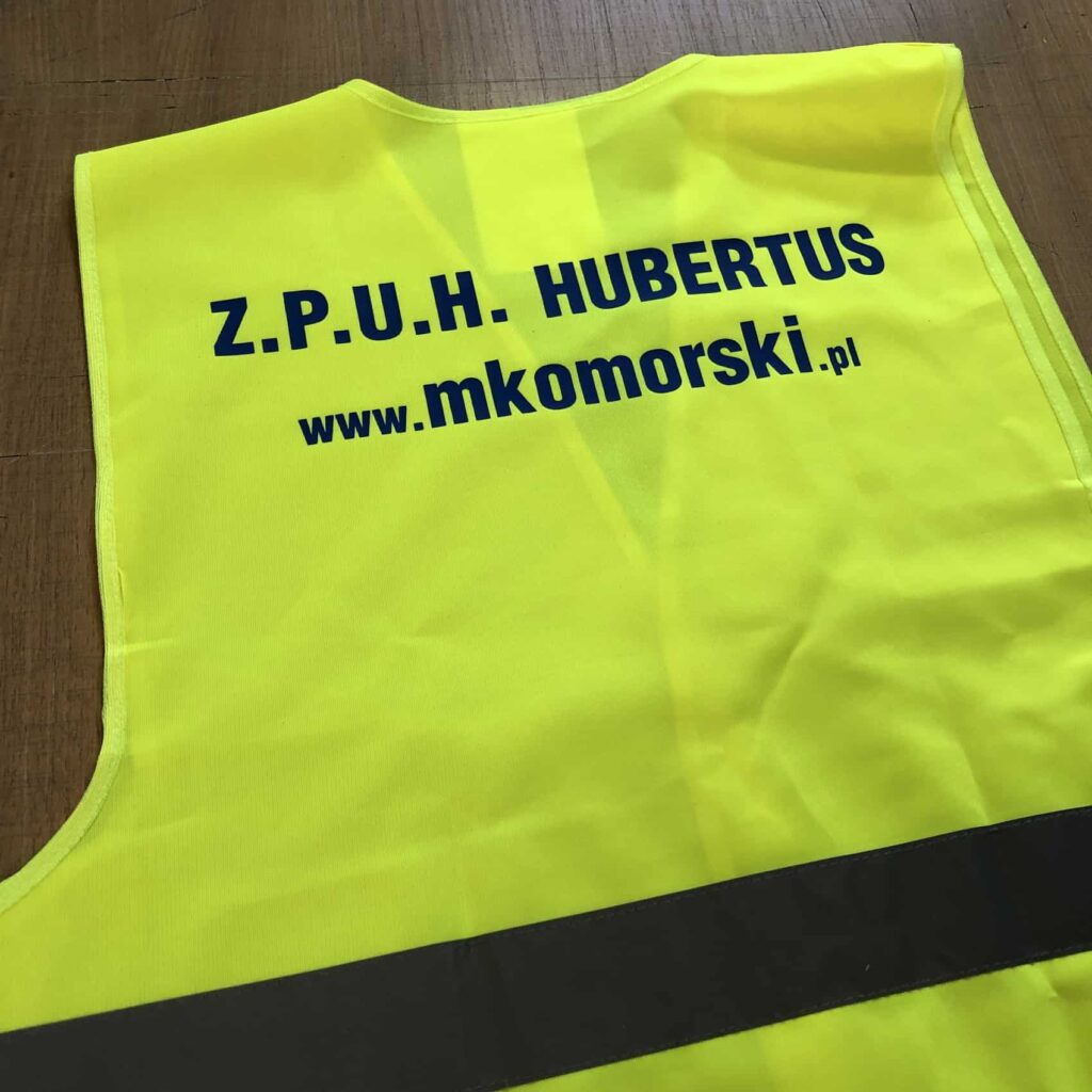 Kamizelka odblaskowa z nadrukiem hubertus