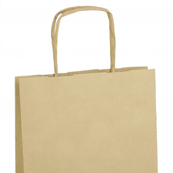 torba na wino eko brazowa papierowa 18x8x34