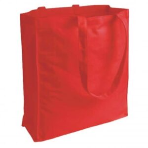 Torba canvas czerwona 220gr z długimi uszami